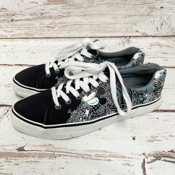 DISNEY PARKS Authentic All Over Print Men’s Shoes Sz 7 - Picture 2 of 10